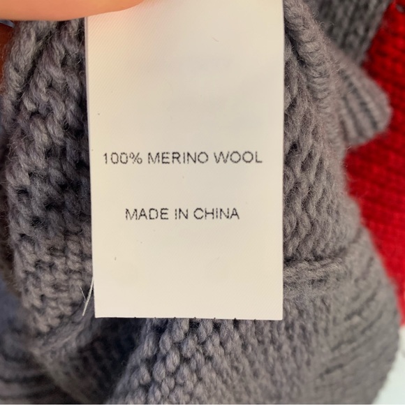 Yan Yan knits multicolor oversized wool vest with knots details size small NWT - Picture 6 of 7